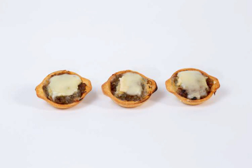 Caramelised onions and brie tartlets