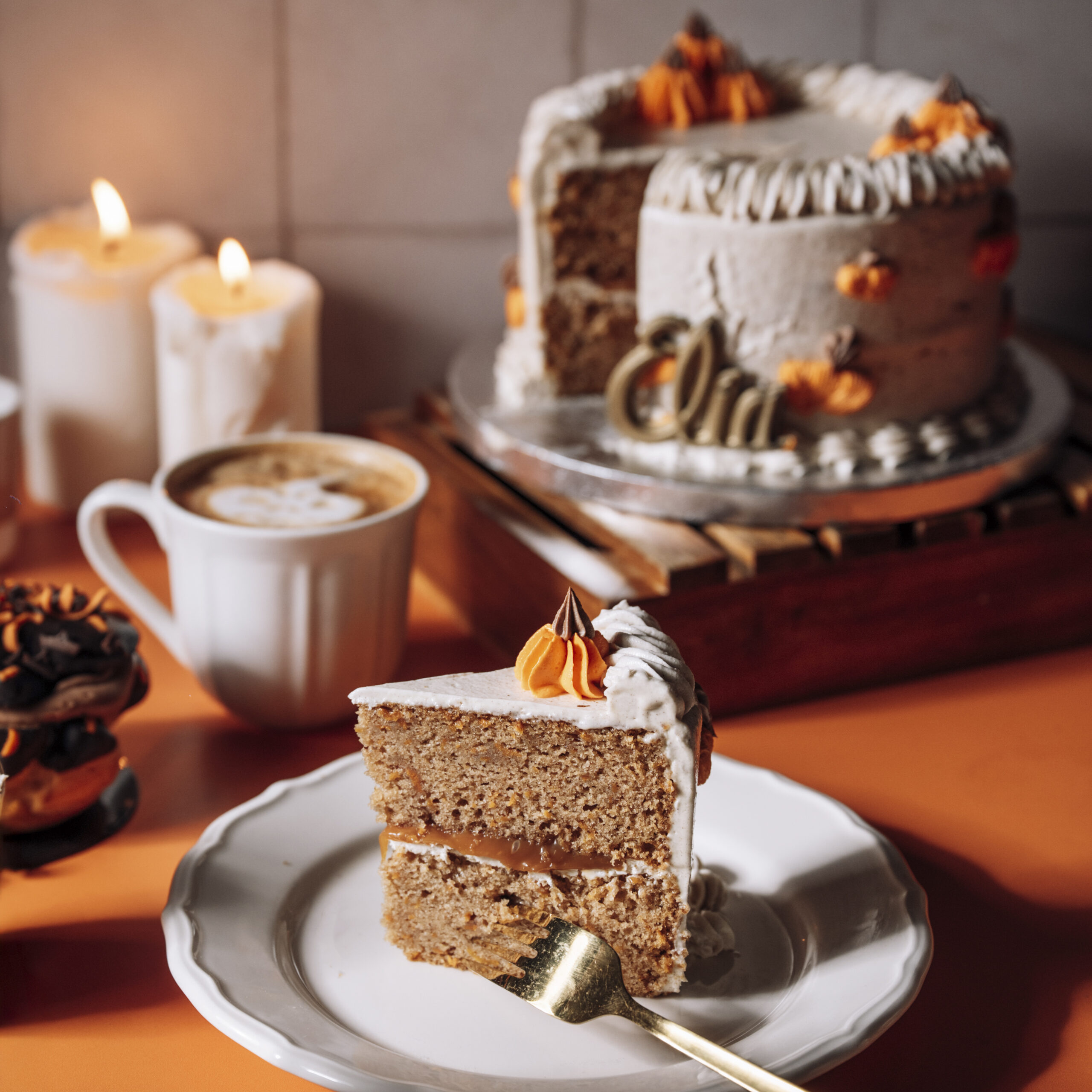 Pumpkin Spice Halloween Cake - Image 2