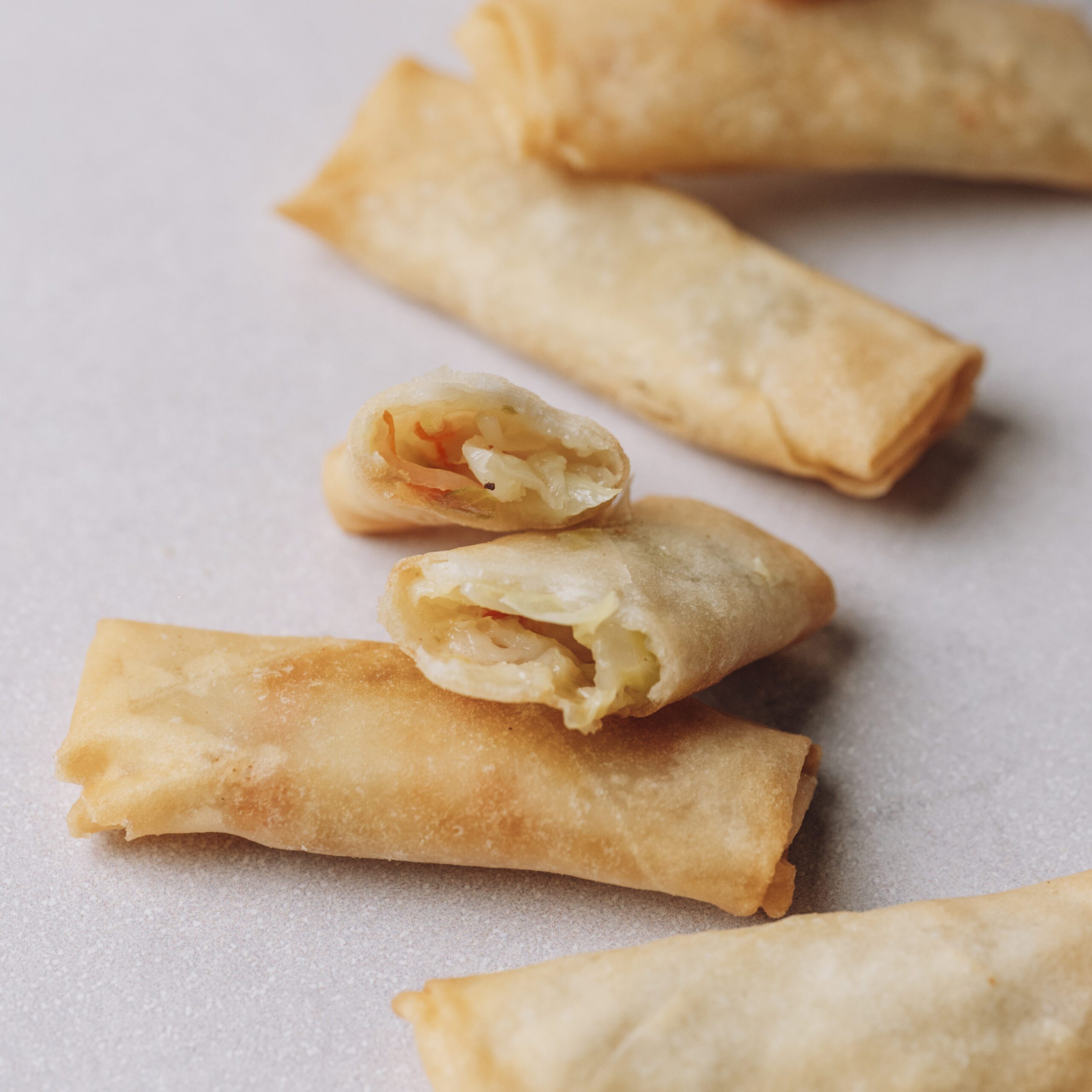 Vegetable Spring Rolls with Thai Sweet Chilli (Vegan, LF)